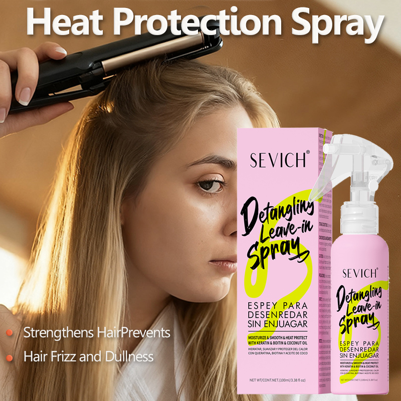 Hair Care Heat Protectant - Spray de proteção térmica, soro hidratante