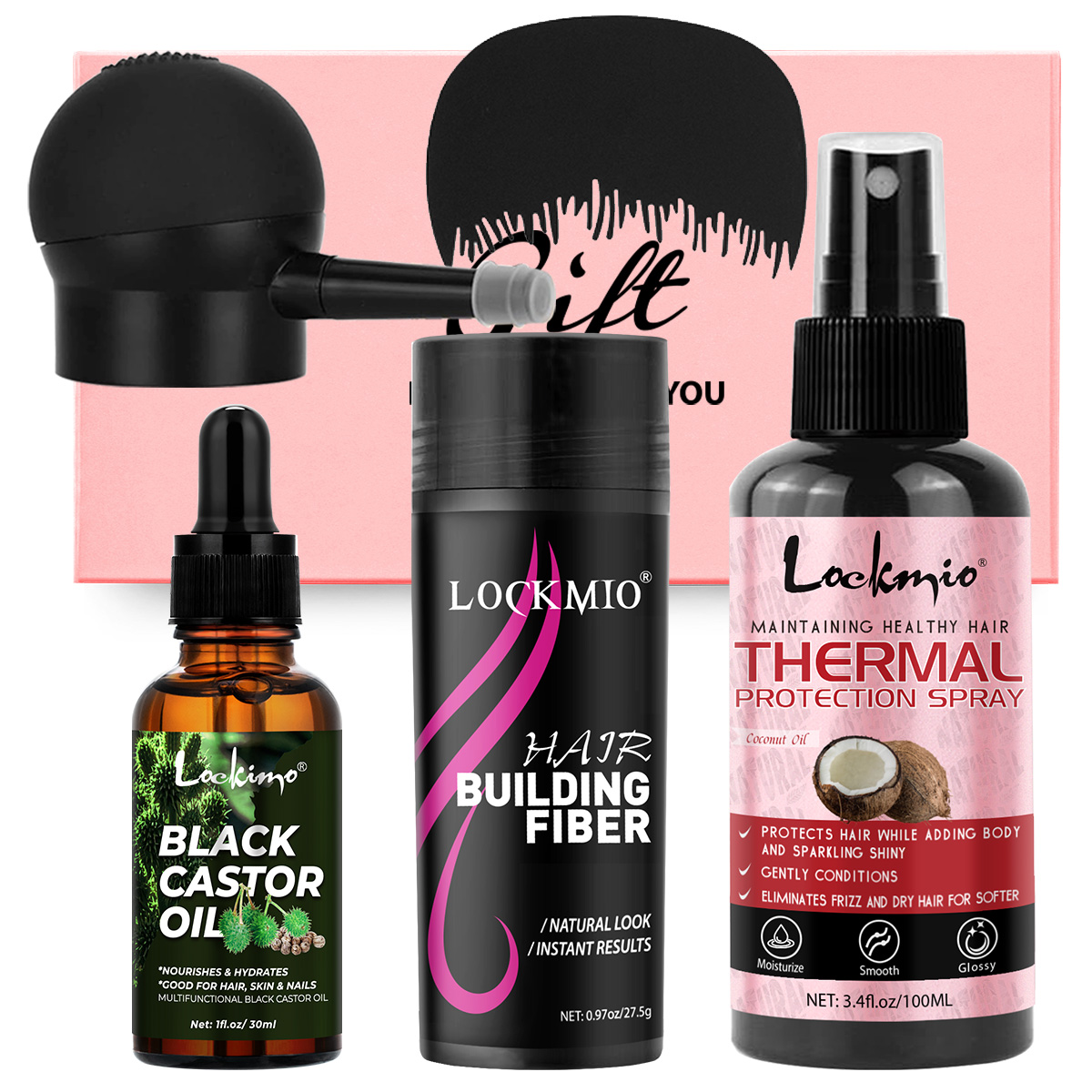 Hair Care Heat Protectant - Conjunto de Cuidados e Crescimento Capilar
