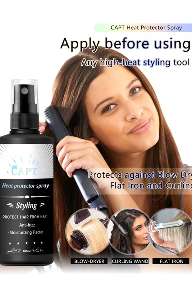 Hair Care Heat Protectant - Spray Protetor Térmico para Cabelos: Controle