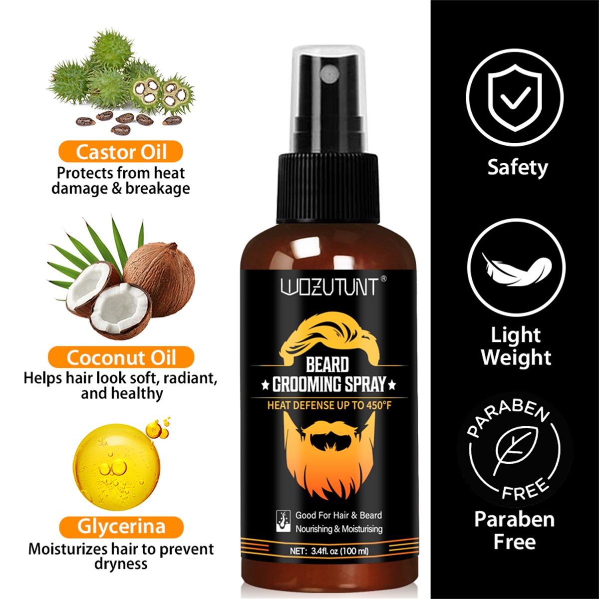 Spray para Cuidado da Barba, C - Hair Care Heat Protectant avaliação e preço