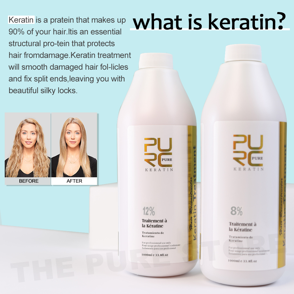 Purc 12% queratina alisamento  - Hair Care With Protein avaliação e preço