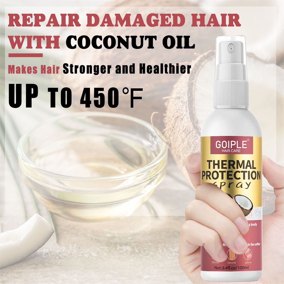 Kit de Crescimento e Hidrataçã - Hair Care Heat Protectant avaliação e preço