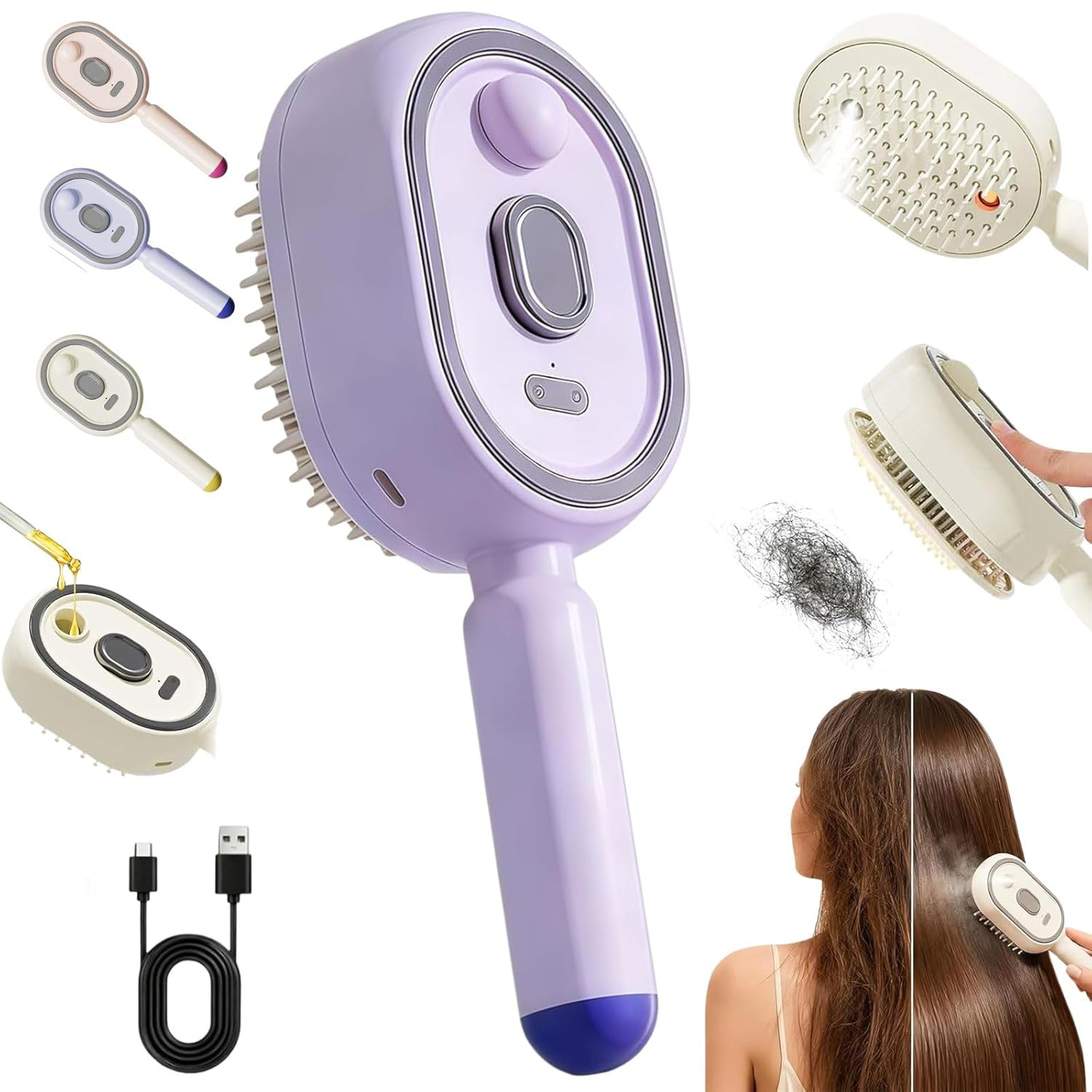 2/1pcs Escova Massageadora Elé - Hair Care Is Self Care avaliação e preço
